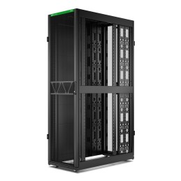 APC NetShelter SX Server Rack Gen 2, 45 HE, 2124H x 600W x 1200D mm, mit Seitenwänden, Schwarz
