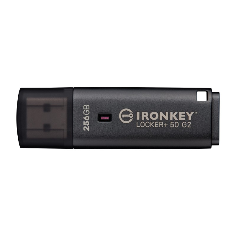Kingston Technology IronKey Locker+ 50 G2 USB flash drive 256 GB USB Type-A 3.2 Gen 1 (3.1 Gen 1) Black