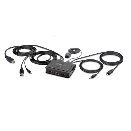 StarTech.com C2-H46-UAC-CBL-KVM Tastatur Video Maus (KVM)-Switch Schwarz