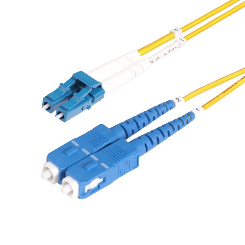 StarTech.com SMLCSC-OS2-10M InfiniBand fibre optic cable 393.7" (10 m) LC SC Yellow