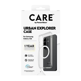 PanzerGlass CARE™ by ® Urban Explorer Case Transparent w. White Qi Samsung Galaxy S26 coque de protection pour téléphones