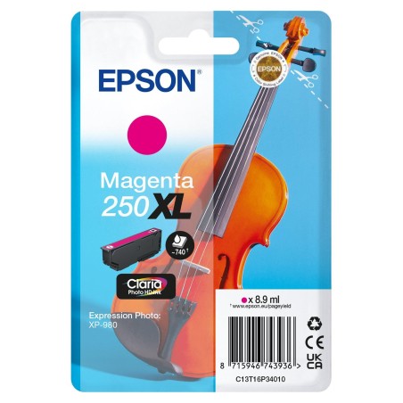 Epson 250XL Violin Claria Photo HD Druckerpatrone 1 Stück(e) Original Hohe (XL-) Ausbeute Magenta