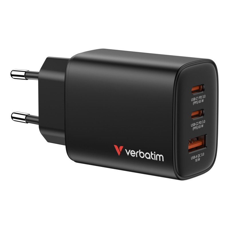 Verbatim 32352 mobile device charger Universal Black AC Fast charging Indoor