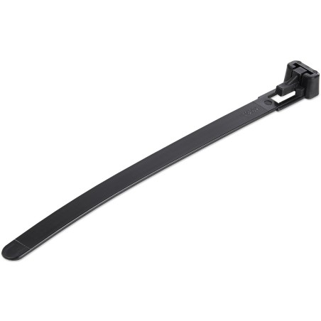 StarTech.com Colliers de Serrage Réutilisables 12 cm Noirs - Largeur 7 mm - Diam. faisceau 30 mm - Résistance traction 22 kg -