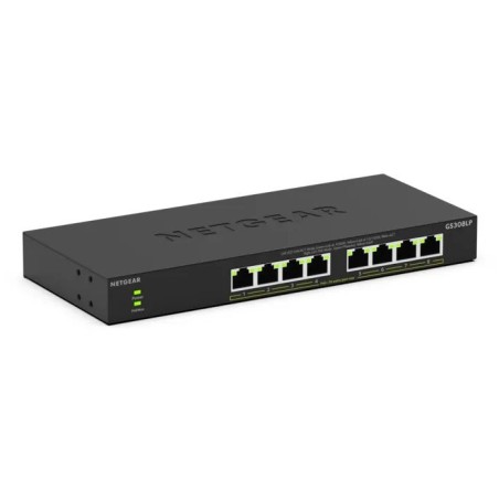 NETGEAR GS308LP Unmanaged Gigabit Ethernet (10 100 1000) Power over Ethernet (PoE) Desktop Schwarz
