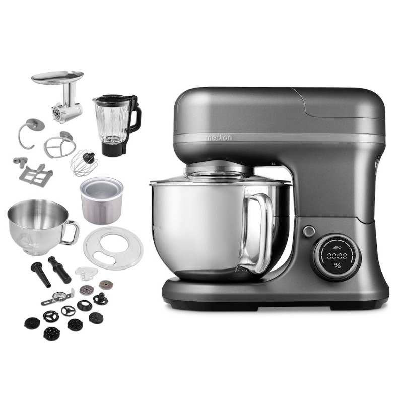 MEDION MD18440 robot de cuisine 1200 W 5 L Gris