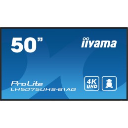 iiyama LH5075UHS-B1AG pantalla de señalización Pantalla plana para señalización digital 125,7 cm (49.5") LCD Wifi 500 cd   m²