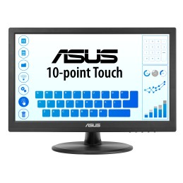 ASUS Touch VT169HE écran plat de PC 39,6 cm (15.6") 1920 x 1080 pixels Full HD LED Écran tactile Dessus de table Noir