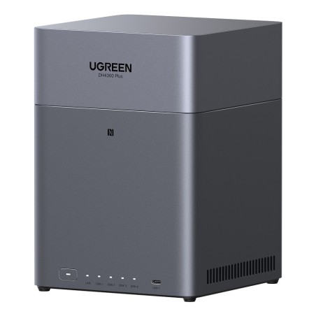 Ugreen DH4300 Plus NAS Mini Tower 8 GB LPPDDR4X UGOS Pro Gray
