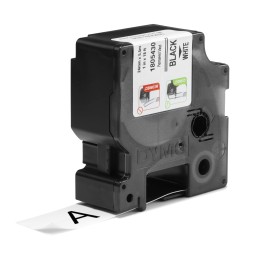 DYMO Rhino Etiquetas industriales de vinilo | 24 mm x 5,5 m | Impresión en negro sobre blanco | Autoadhesivas | Para