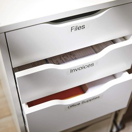 DYMO D1 etiquetas auténticas | impresión negra sobre fondo transparente | 19 mm × 7 m | etiquetas autoadhesivas para