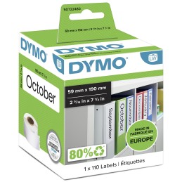 DYMO LW etichette multiuso LAF originali | 59 mm x 190 mm | rotolo da 110 etichette facilmente staccabili | autoadesive | per
