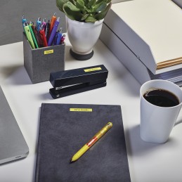 DYMO Original D1-Etikettenband | schwarz auf gelb | 9 mm x 7 m | selbstklebendes Schriftband | für