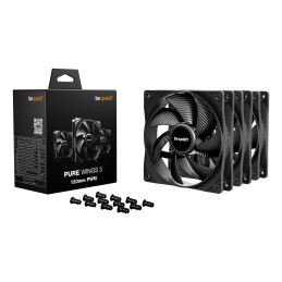 be quiet! Pure Wings 3 120mm | PWM Triple Pack Carcasa del ordenador Ventilador 12 cm Negro 3 pieza(s)