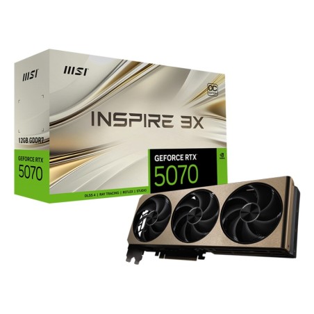 MSI GeForce RTX 5070 12G INSPIRE 3X OC NVIDIA 12 Go GDDR7