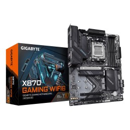 GIGABYTE X870 GAMING WIFI6 Placa Base - Compatible con CPUs AMD Ryzen 9000, 8+2+2 fases VRM, hasta 8000MHz DDR5 (OC), 1xPCIe