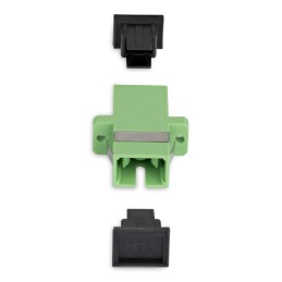 StarTech.com Coupleur SC vers SC, Lot de 10, Coupleur Fibre Optique Monomode OS2 SC avec Bride, Adaptateur Simplex SC APC