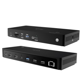i-tec TB4TRIPLEDOCKPD laptop dock port replicator Wired Thunderbolt 4 Black