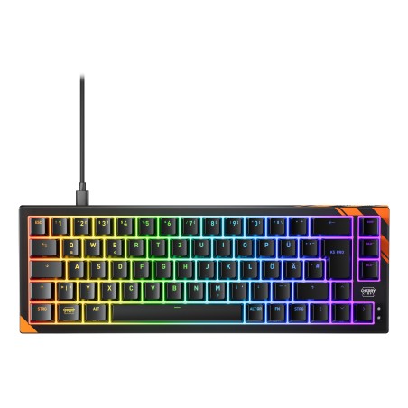CHERRY K5 PRO TMR COMPACT keyboard Gaming USB QWERTZ German Black, Orange