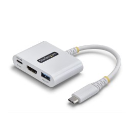 StarTech.com Adattatore Multiporta USB-C a HDMI con Ricarica PD 140W, HDMI 4K 60Hz, Hub USB 5Gbps, Mini Dock per MacBook, Dell,