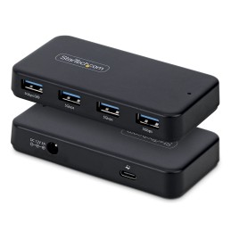 StarTech.com ST4300USB3V2-UE interface hub USB 3.2 Gen 1 (3.1 Gen 1) Type-C 5000 Mbit s Black