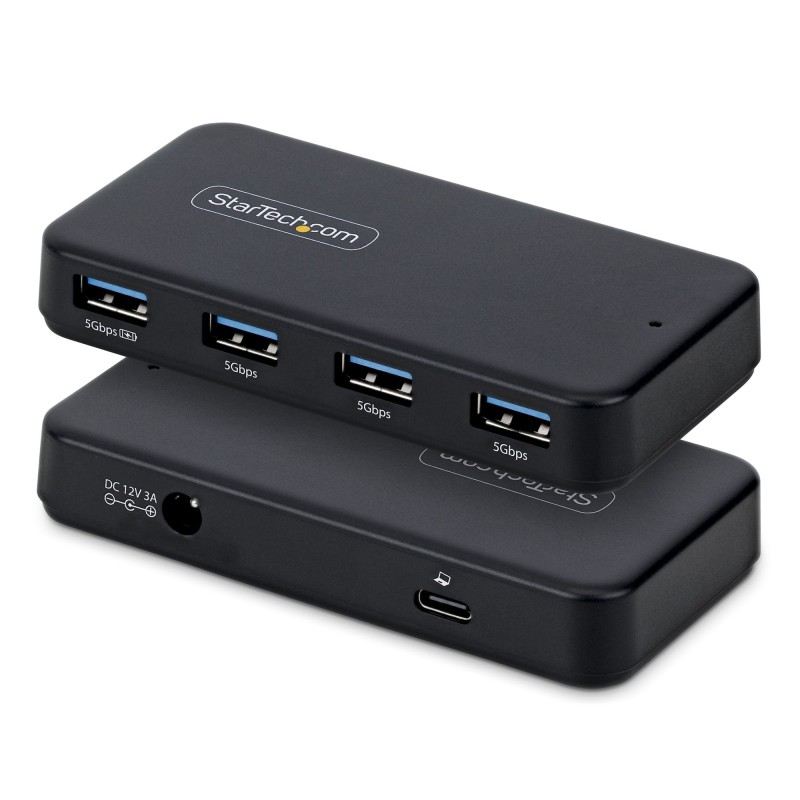 StarTech.com ST4300USB3V2-UE interface hub USB 3.2 Gen 1 (3.1 Gen 1) Type-C 5000 Mbit s Black