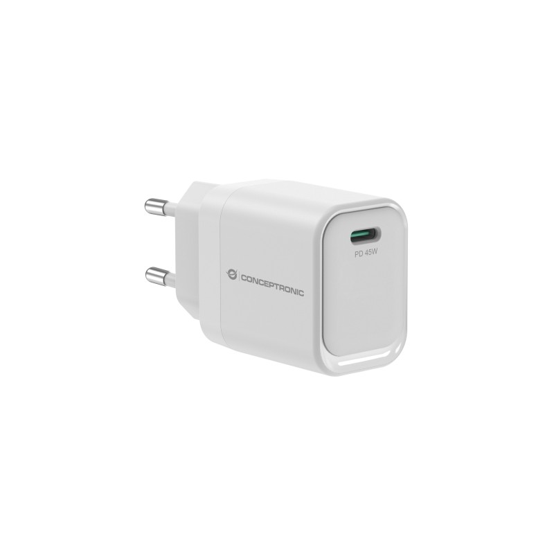 Conceptronic ALTHEA19W45 1-Port 45W GaN USB-C PD Ladegerät, PPS, PD 3.0