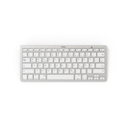 Hama KEY4ALL X510 teclado Oficina Bluetooth QWERTZ Alemán Plata, Blanco
