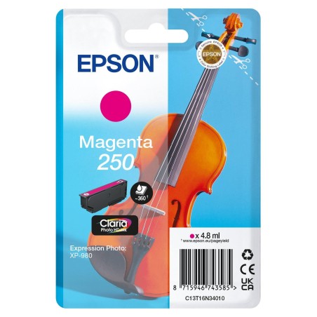 Epson 250 Violin Claria Photo HD cartouche d'encre 1 pièce(s) Original Magenta