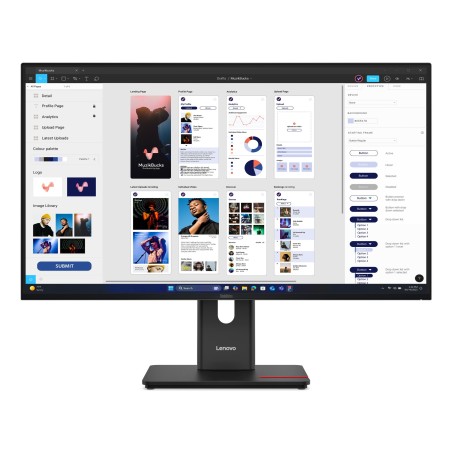 Lenovo ThinkVision T32UD-40 computer monitor 31.5" 3840 x 2160 pixels 4K Ultra HD LCD Black