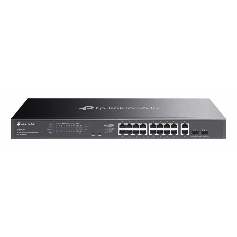 TP-Link Omada ES220GMP switch di rete Gestito L2 Gigabit Ethernet (10 100 1000) Supporto Power over Ethernet (PoE) Nero