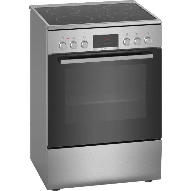 Bosch Serie 4 HKR39C250 cooker Freestanding cooker Electric Ceramic Black, Gray