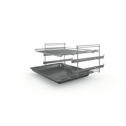 Bosch Serie 4 HKR39C250 cooker Freestanding cooker Electric Ceramic Black, Gray