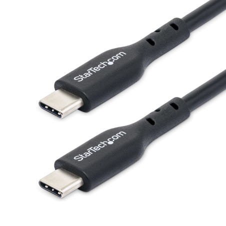 StarTech.com Paquete de 2 Cables USB-C de Carga de 1m - Cable USB 2.0 Cargador para Portátiles - Cable USB Tipo C - PD 60W 3A -