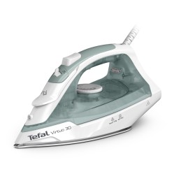 Tefal Virtuo FV2C42E0 ferro da stiro Ferro da stiro a secco e a vapore Piastra in Ceramica 2000 W Verde, Bianco