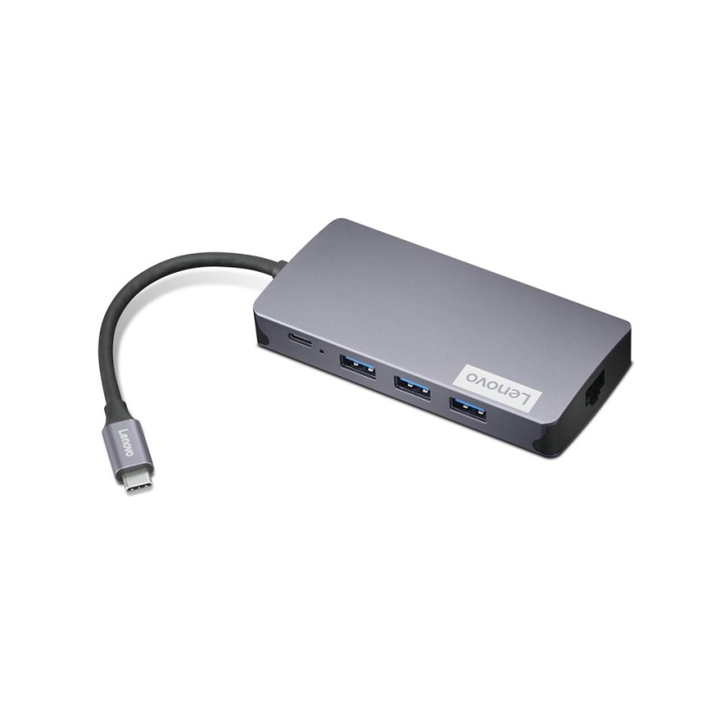 Lenovo GX91M73946 laptop dock port replicator Wired USB 3.2 Gen 1 (3.1 Gen 1) Type-C Gray