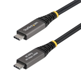 StarTech.com Cable USB4 Activo USB-C de 2m - Cable USB Tipo C - Cable DP 2.1 - DP40 - 40Gbps - Compatible con Thunderbolt 4