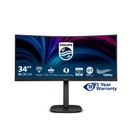 Philips 3000 series 34B2U3600C 00 Computerbildschirm 86,4 cm (34") 3440 x 1440 Pixel Wide Quad HD LCD Schwarz