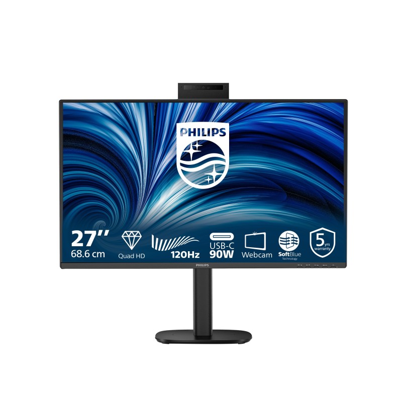 Philips 3000 series 27B2U3601H 00 computer monitor 27" 2560 x 1440 pixels Quad HD LCD Black