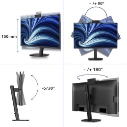 Philips 3000 series 27B2U3601H 00 computer monitor 27" 2560 x 1440 pixels Quad HD LCD Black