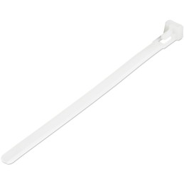 StarTech.com CBMZTRB6 cable tie Releasable cable tie Nylon, Plastic White 100 pc(s)