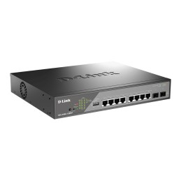 D-Link DSS-200G-10MPP Netzwerk-Switch Managed L2 Gigabit Ethernet (10 100 1000) Power over Ethernet (PoE) 1U Schwarz, Grau
