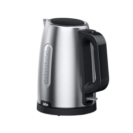 Braun PurShine WK102AI-WK1500BK electric kettle 1.7 L 2200 W Black, Stainless steel