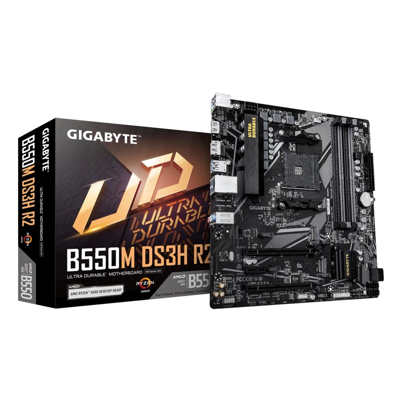 GIGABYTE B550M DS3H R2 motherboard AMD B550 Socket AM4 micro ATX