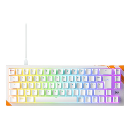 CHERRY K5 PRO TMR COMPACT teclado Juego USB AZERTY Francés Naranja, Blanco