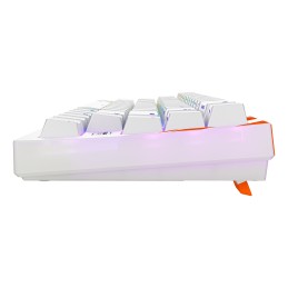 CHERRY K5 PRO TMR COMPACT clavier Gaming USB AZERTY Français Orange, Blanc