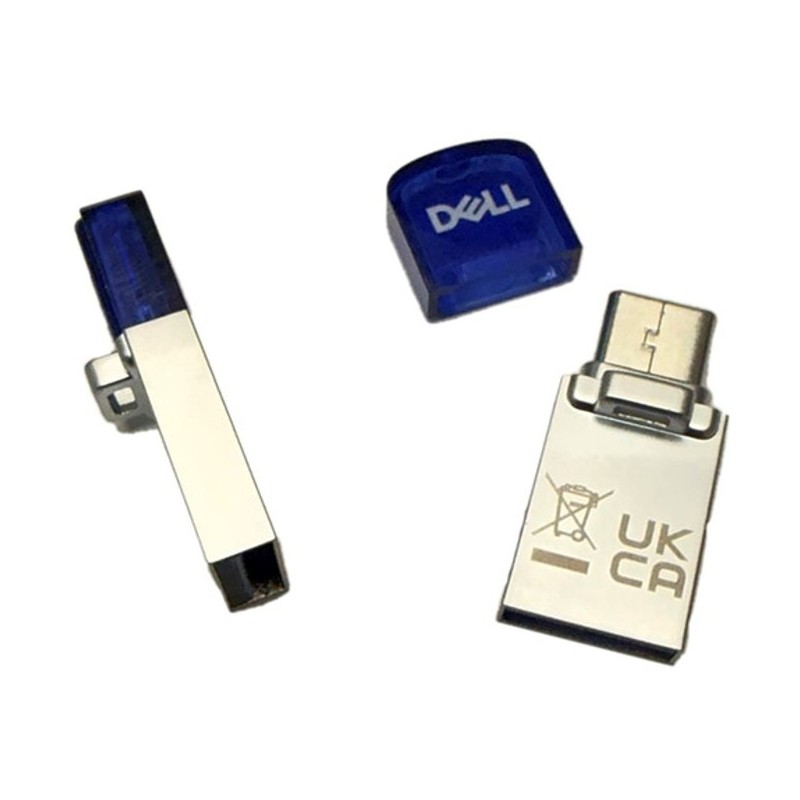 DELL AD564595 unidad flash USB 128 GB USB Type-A   USB Type-C 3.2 Gen 1 (3.1 Gen 1) Azul, Plata