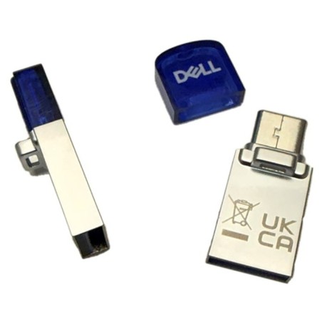DELL AD564595 USB flash drive 128 GB USB Type-A   USB Type-C 3.2 Gen 1 (3.1 Gen 1) Blue, Silver