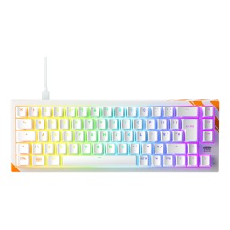 CHERRY K5 PRO TMR COMPACT clavier Gaming USB QWERTY Anglais britannique Orange, Blanc