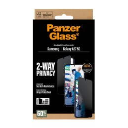 PanzerGlass Privacy Screen Protector UWF - Clear - Samsung Galaxy A57 5G Protector de pantalla